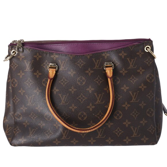 Louis Vuitton Pallas Monogram Handbag M40906 Aurore Monogram Canvas - Picture 4 of 9